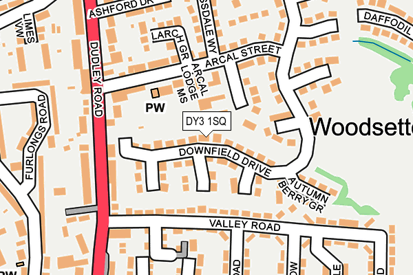 DY3 1SQ map - OS OpenMap – Local (Ordnance Survey)