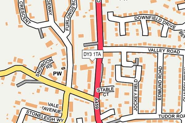 DY3 1TA map - OS OpenMap – Local (Ordnance Survey)