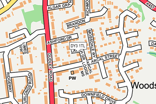 DY3 1TL map - OS OpenMap – Local (Ordnance Survey)