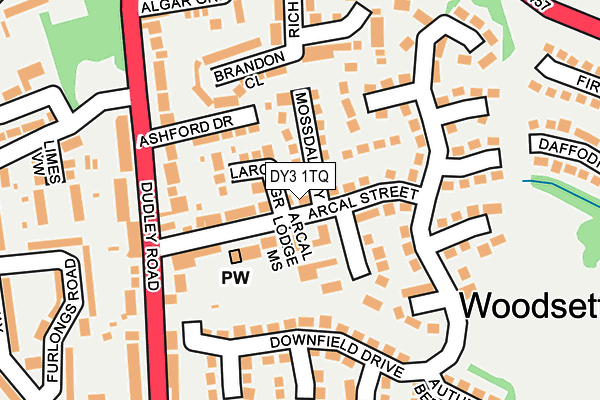 DY3 1TQ map - OS OpenMap – Local (Ordnance Survey)