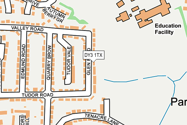 DY3 1TX map - OS OpenMap – Local (Ordnance Survey)