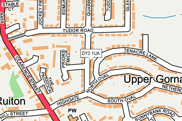 DY3 1UA map - OS OpenMap – Local (Ordnance Survey)