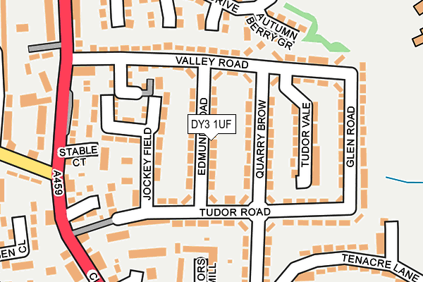 DY3 1UF map - OS OpenMap – Local (Ordnance Survey)