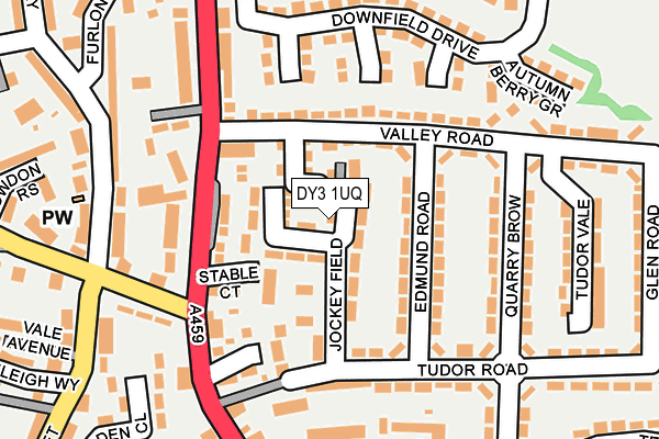 DY3 1UQ map - OS OpenMap – Local (Ordnance Survey)
