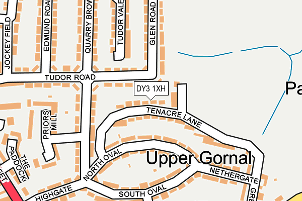 DY3 1XH map - OS OpenMap – Local (Ordnance Survey)