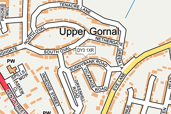DY3 1XR map - OS OpenMap – Local (Ordnance Survey)