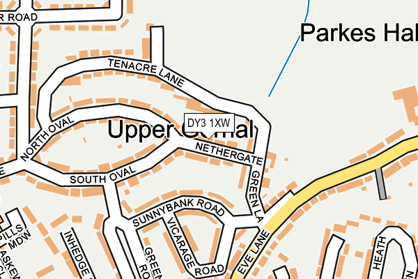 DY3 1XW map - OS OpenMap – Local (Ordnance Survey)