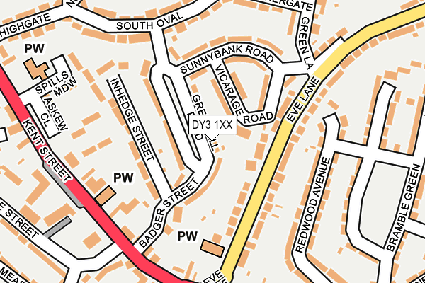DY3 1XX map - OS OpenMap – Local (Ordnance Survey)