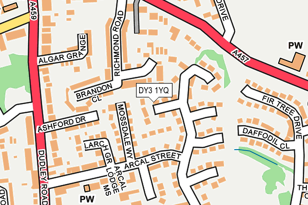 DY3 1YQ map - OS OpenMap – Local (Ordnance Survey)