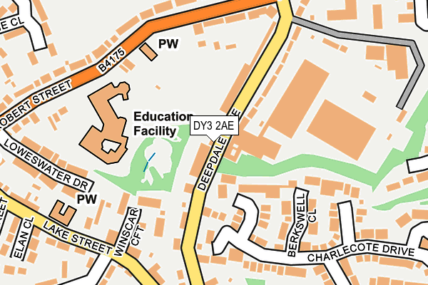 DY3 2AE map - OS OpenMap – Local (Ordnance Survey)
