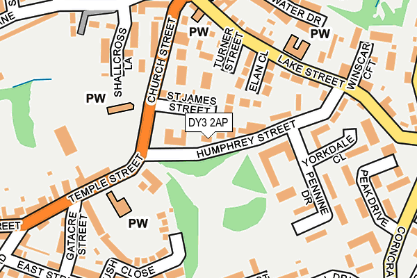 DY3 2AP map - OS OpenMap – Local (Ordnance Survey)