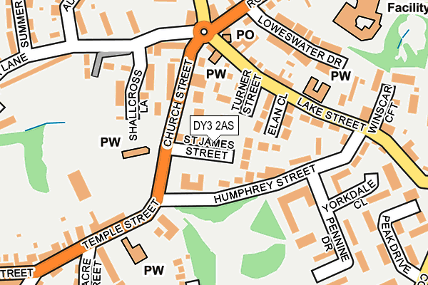 DY3 2AS map - OS OpenMap – Local (Ordnance Survey)