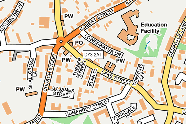 DY3 2AT map - OS OpenMap – Local (Ordnance Survey)