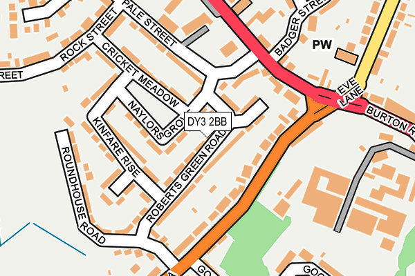 DY3 2BB map - OS OpenMap – Local (Ordnance Survey)