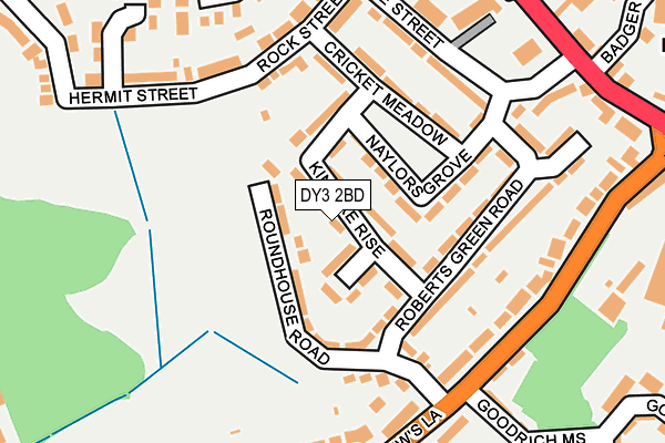 DY3 2BD map - OS OpenMap – Local (Ordnance Survey)