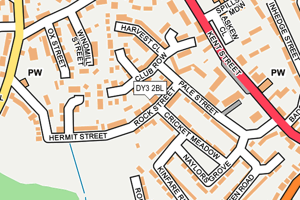 DY3 2BL map - OS OpenMap – Local (Ordnance Survey)