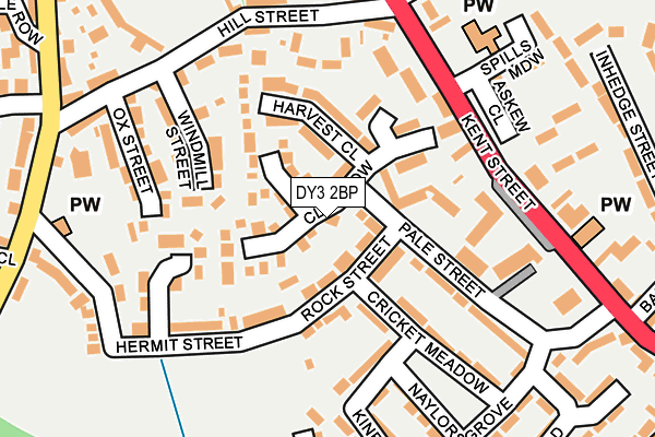 DY3 2BP map - OS OpenMap – Local (Ordnance Survey)
