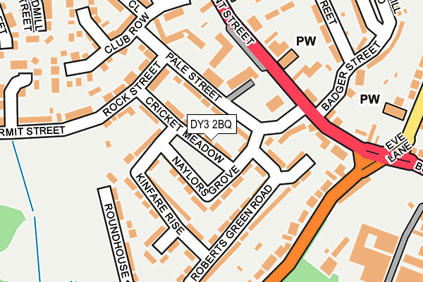 DY3 2BQ map - OS OpenMap – Local (Ordnance Survey)