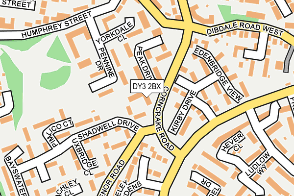 DY3 2BX map - OS OpenMap – Local (Ordnance Survey)
