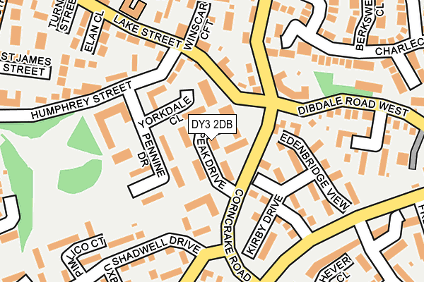 DY3 2DB map - OS OpenMap – Local (Ordnance Survey)