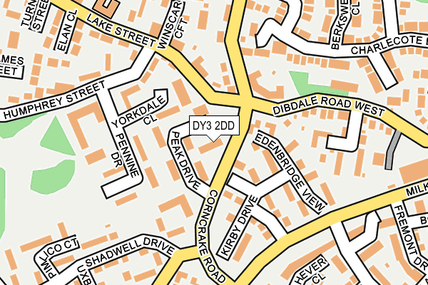 DY3 2DD map - OS OpenMap – Local (Ordnance Survey)