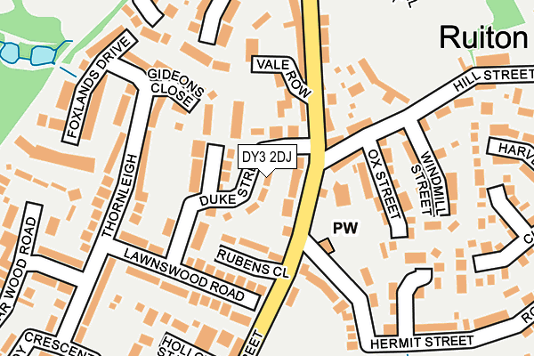 DY3 2DJ map - OS OpenMap – Local (Ordnance Survey)