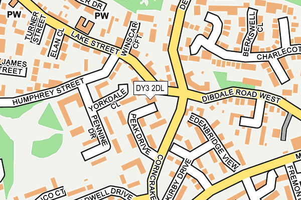 DY3 2DL map - OS OpenMap – Local (Ordnance Survey)