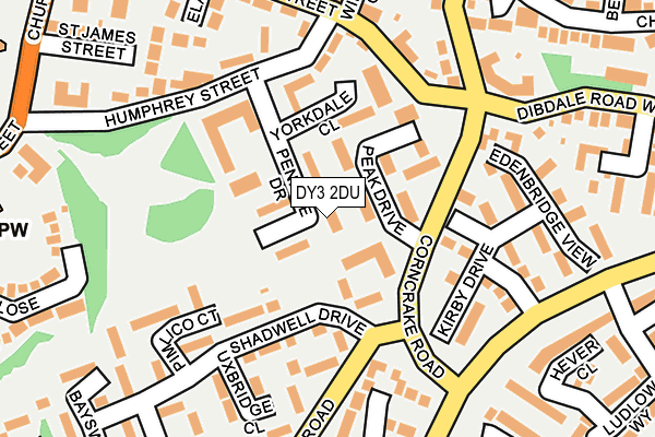 DY3 2DU map - OS OpenMap – Local (Ordnance Survey)