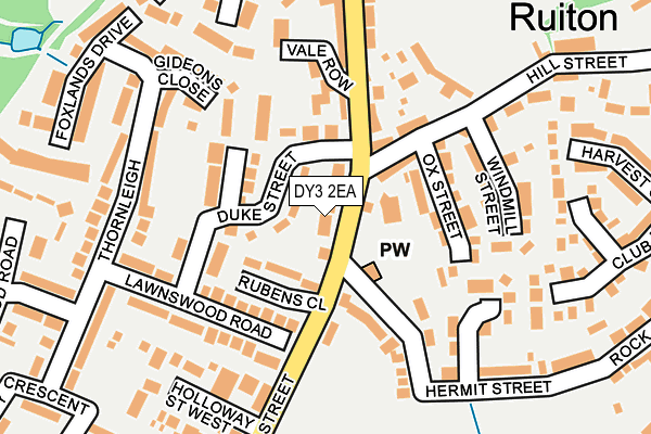 DY3 2EA map - OS OpenMap – Local (Ordnance Survey)