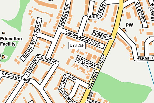 DY3 2EF map - OS OpenMap – Local (Ordnance Survey)