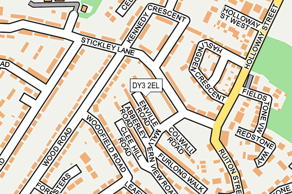 DY3 2EL map - OS OpenMap – Local (Ordnance Survey)