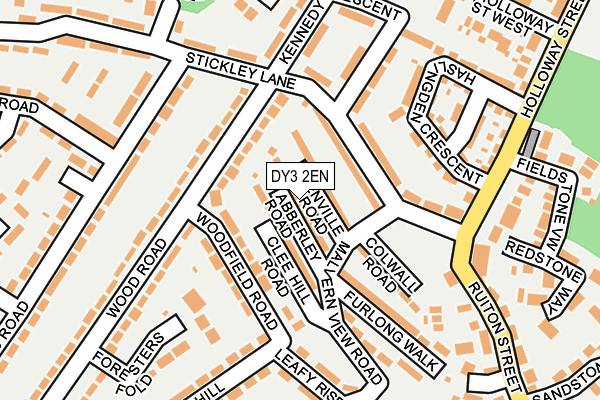 DY3 2EN map - OS OpenMap – Local (Ordnance Survey)