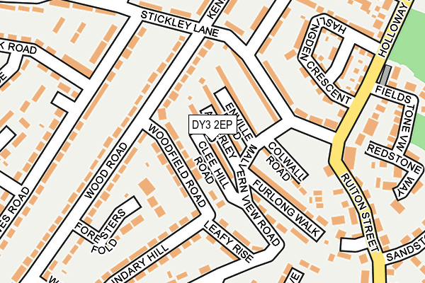 DY3 2EP map - OS OpenMap – Local (Ordnance Survey)