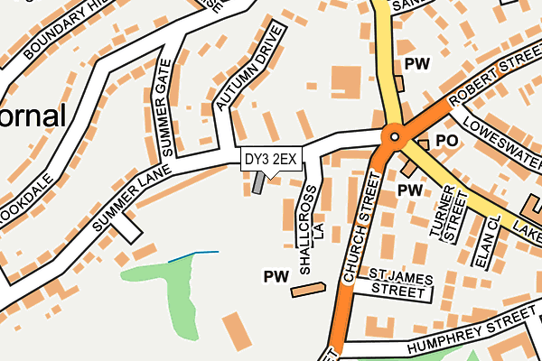 DY3 2EX map - OS OpenMap – Local (Ordnance Survey)