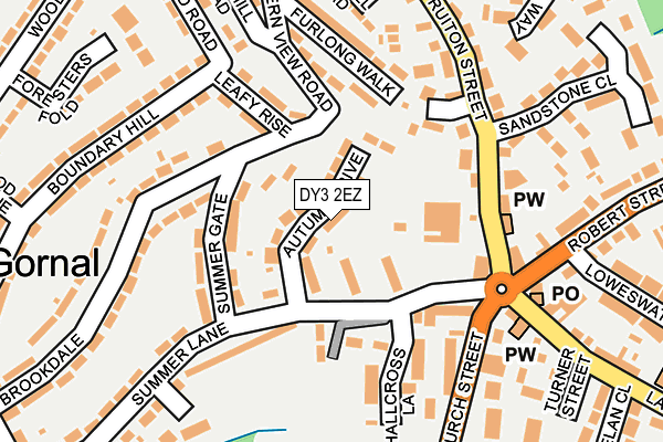 DY3 2EZ map - OS OpenMap – Local (Ordnance Survey)
