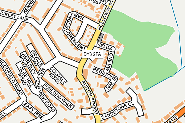 DY3 2FA map - OS OpenMap – Local (Ordnance Survey)