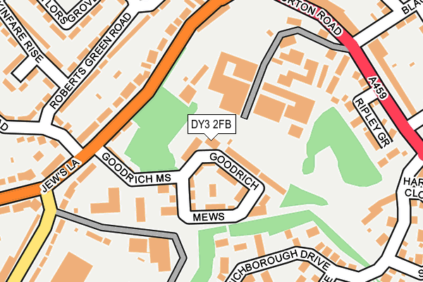 DY3 2FB map - OS OpenMap – Local (Ordnance Survey)