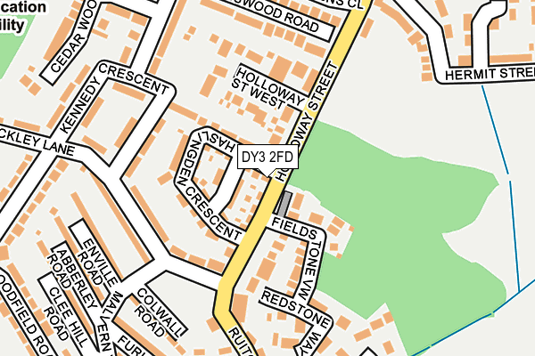 DY3 2FD map - OS OpenMap – Local (Ordnance Survey)