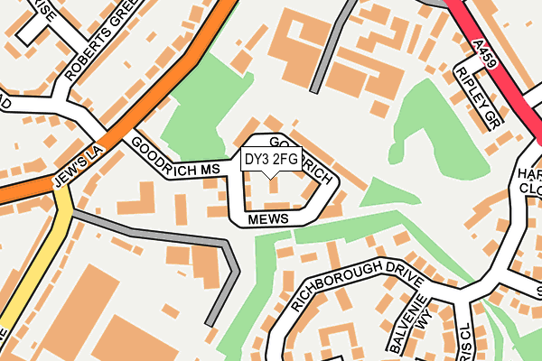 DY3 2FG map - OS OpenMap – Local (Ordnance Survey)
