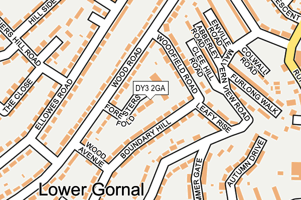 DY3 2GA map - OS OpenMap – Local (Ordnance Survey)