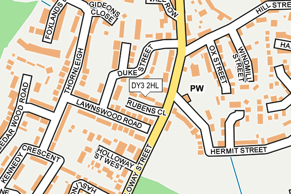 DY3 2HL map - OS OpenMap – Local (Ordnance Survey)