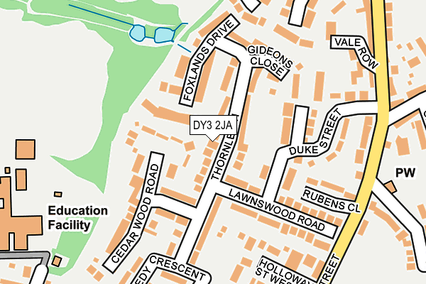 DY3 2JA map - OS OpenMap – Local (Ordnance Survey)