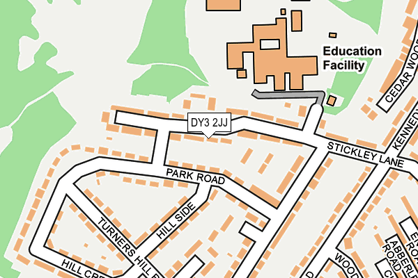 DY3 2JJ map - OS OpenMap – Local (Ordnance Survey)