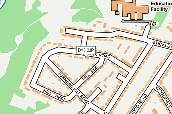 DY3 2JP map - OS OpenMap – Local (Ordnance Survey)