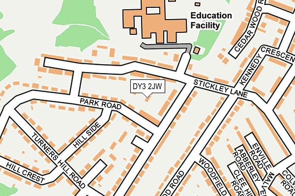 DY3 2JW map - OS OpenMap – Local (Ordnance Survey)