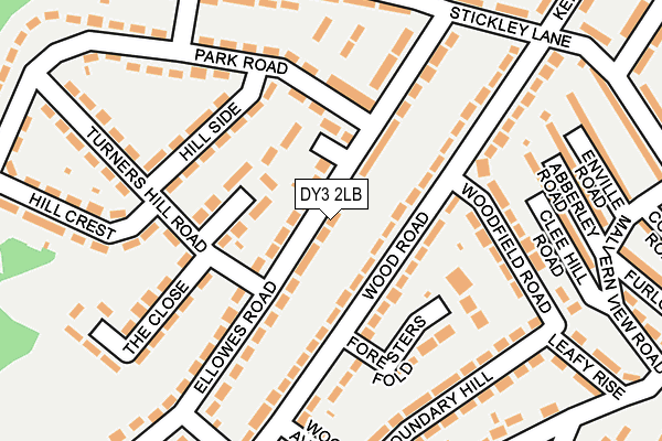 DY3 2LB map - OS OpenMap – Local (Ordnance Survey)