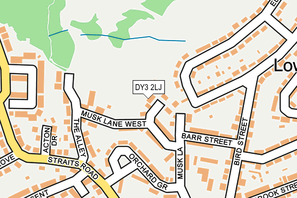 DY3 2LJ map - OS OpenMap – Local (Ordnance Survey)