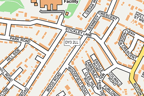 DY3 2LL map - OS OpenMap – Local (Ordnance Survey)