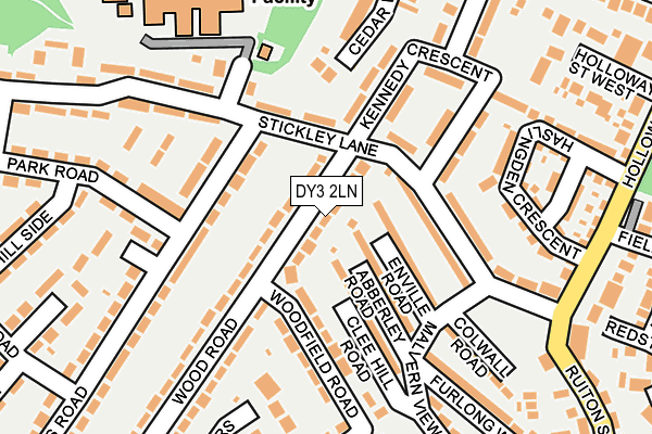 DY3 2LN map - OS OpenMap – Local (Ordnance Survey)