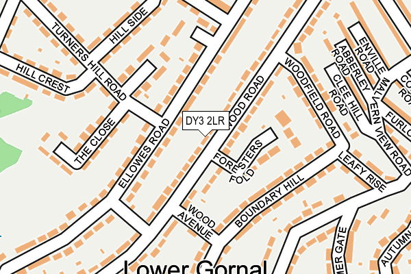 DY3 2LR map - OS OpenMap – Local (Ordnance Survey)